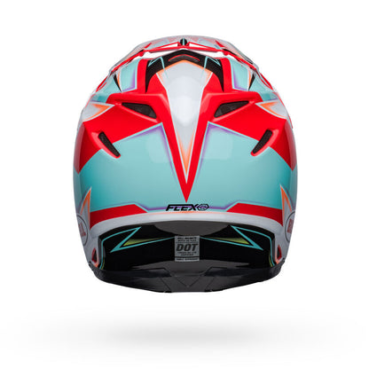 Bell Moto-9S Flex Tagger Edge White/Aqua ECE 22/06
