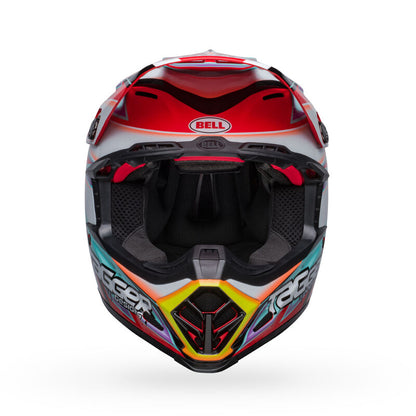 Bell Moto-9S Flex Tagger Edge White/Aqua ECE 22/06