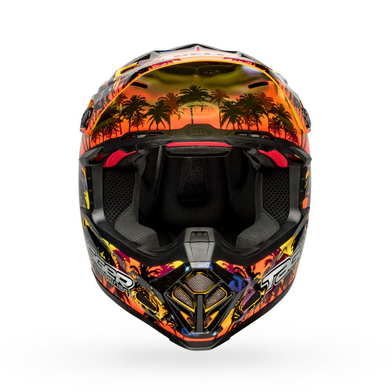 Bell Moto-9S Flex Tagger Tropical Fever Yellow/Orange ECE 22/06