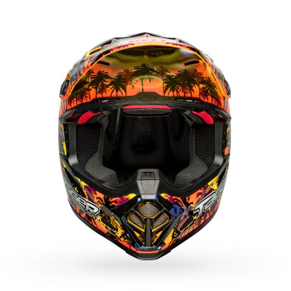 Bell Moto-9S Flex Tagger Tropical Fever Yellow/Orange ECE 22/06