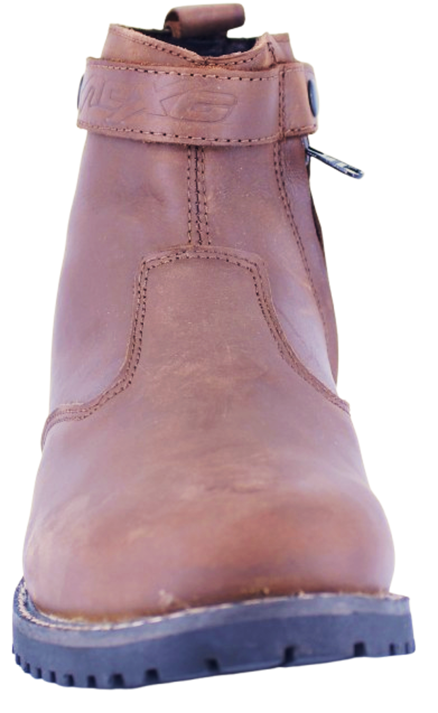 Nexo Ladies Cafe Racer Boots - CAMEL BROWN