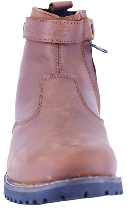Nexo Ladies Cafe Racer Boots - CAMEL BROWN