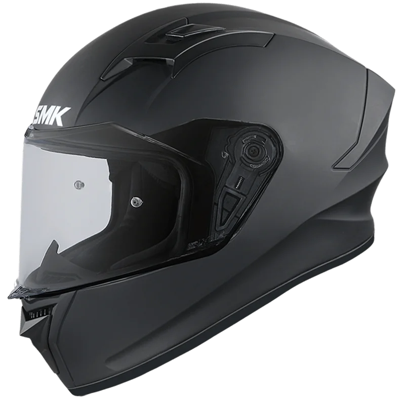SMK Stellar Matte Black Helmet MA200