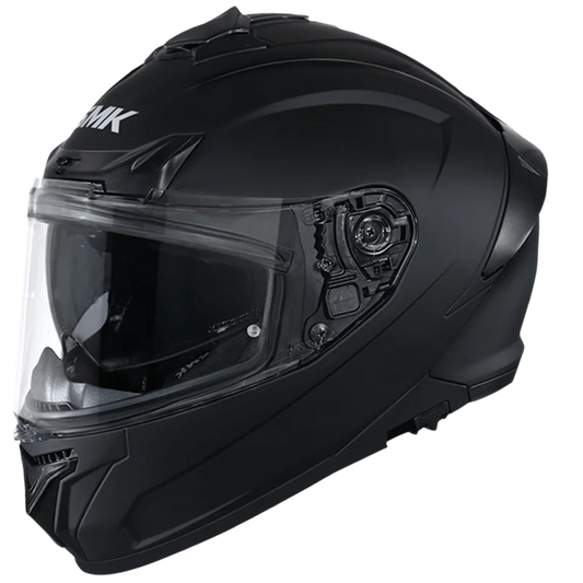 SMK Typhoon Matte Black Helmet MA200