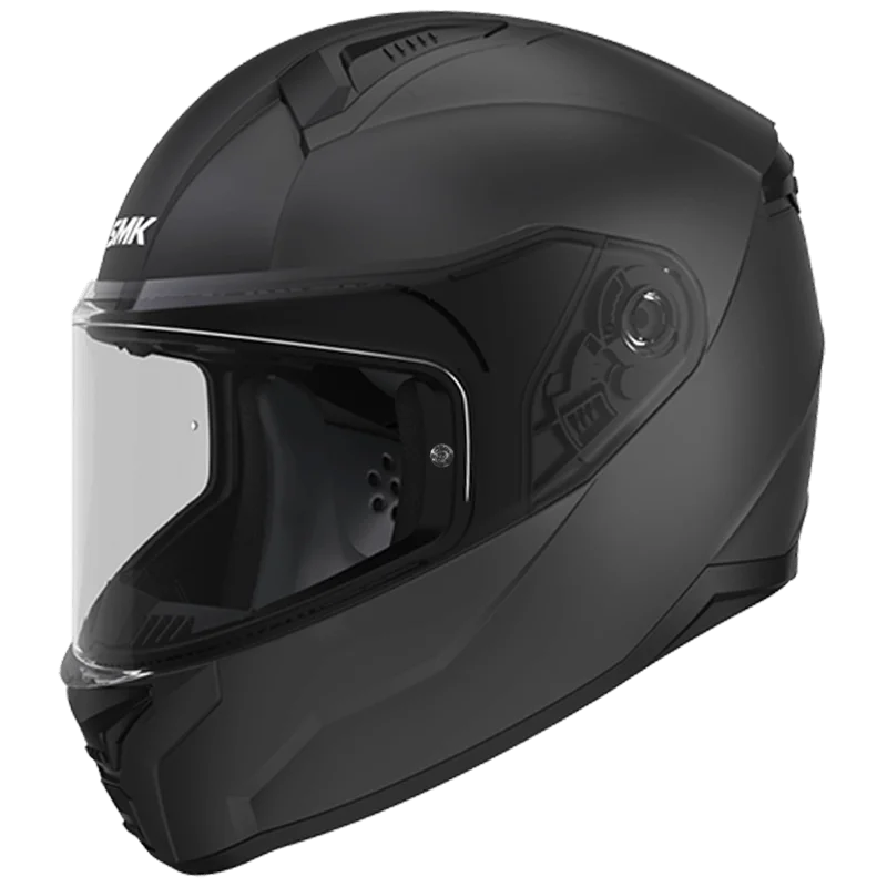 SMK Bionic Youth Matte Black Helmet MA200
