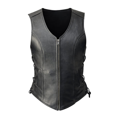 Nexo Ladies Annaline Lace Waistcoat Black