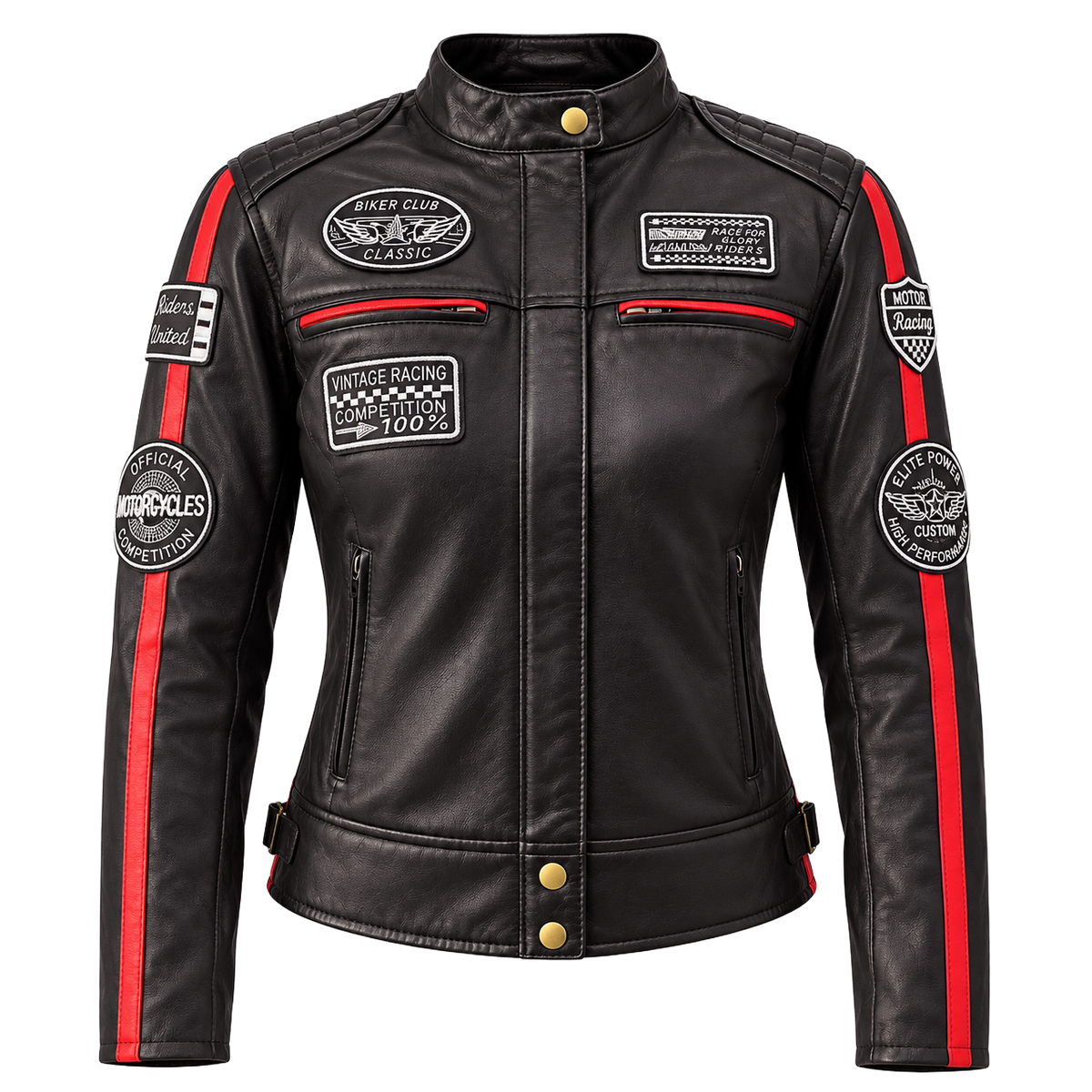 NEXO Ladies Café Racer v2 Leather Jacket - Dark Brown