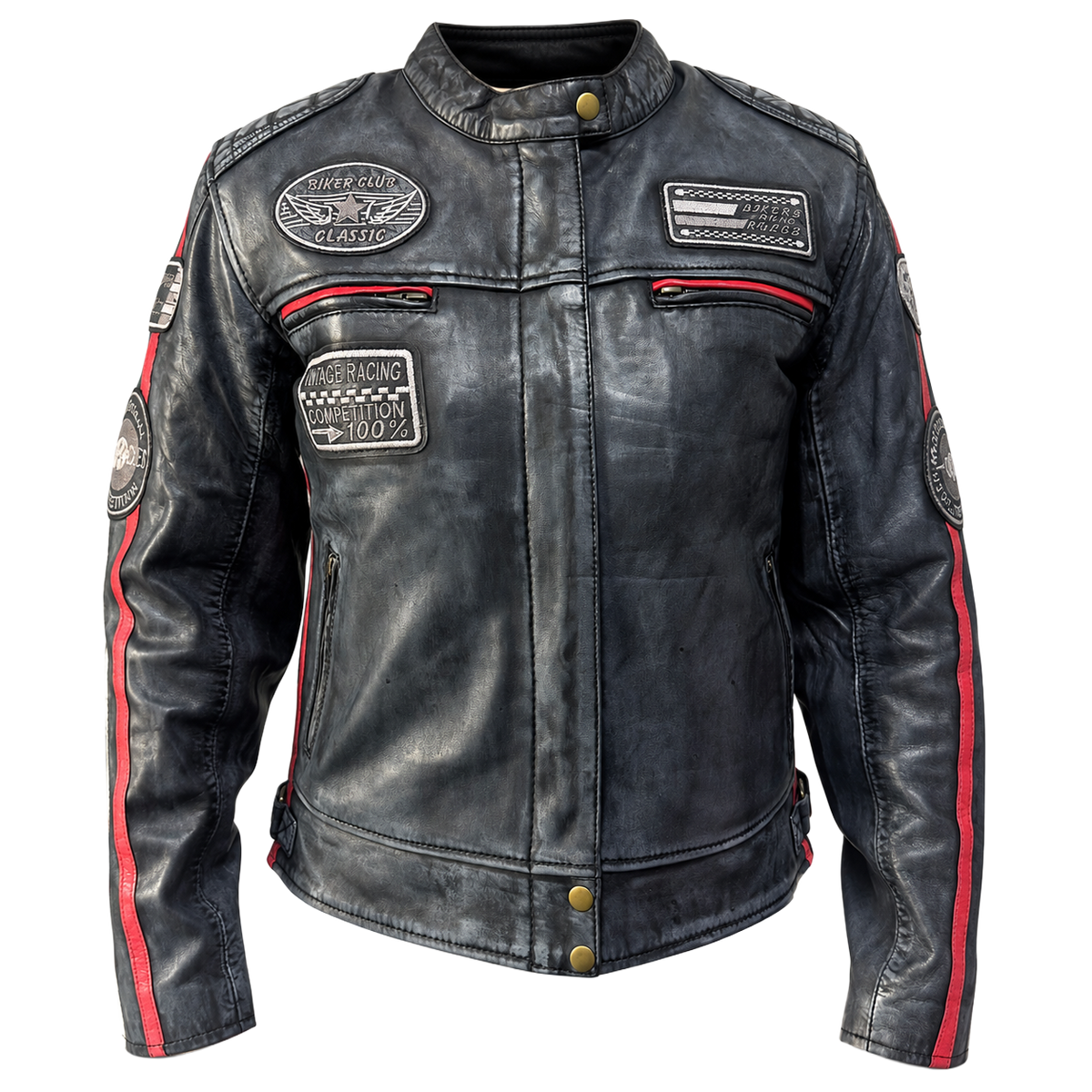 NEXO Ladies Café Racer v2 Leather Jacket - Denim Wax