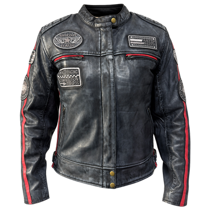 NEXO Ladies Café Racer v2 Leather Jacket - Denim Wax