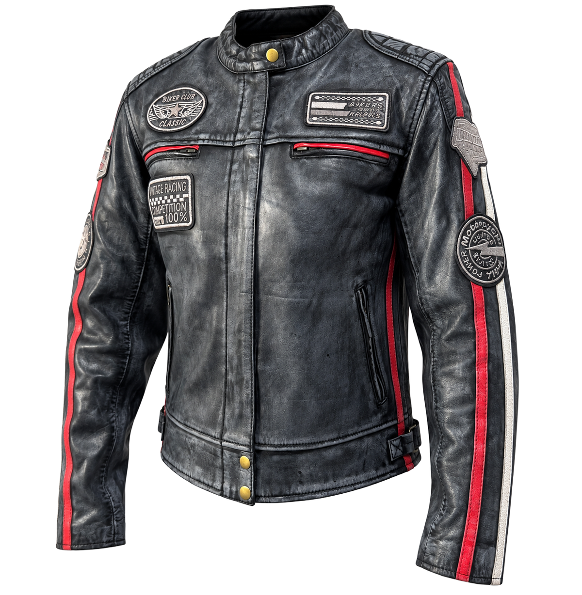 NEXO Ladies Café Racer v2 Leather Jacket - Denim Wax