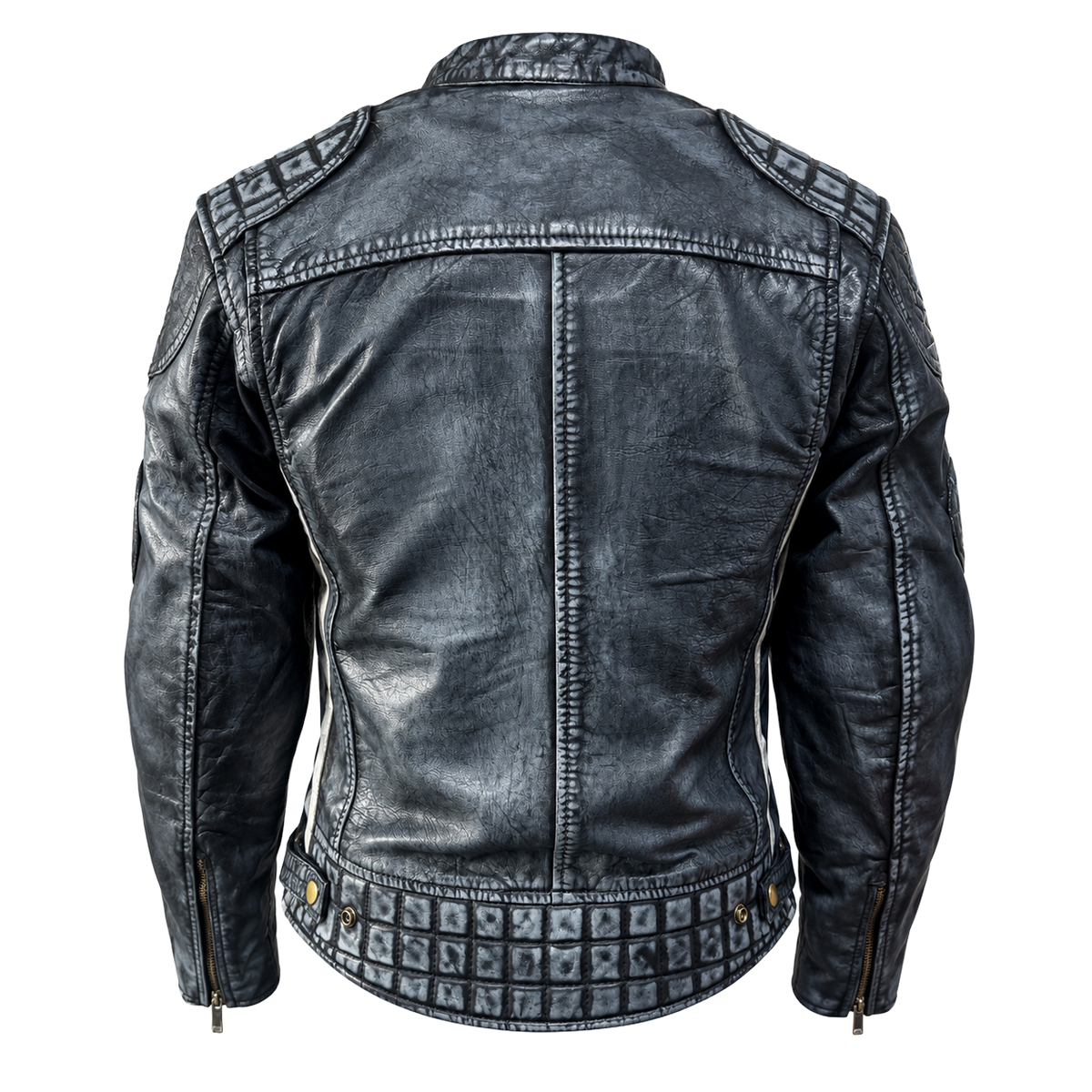 NEXO Ladies Café Racer v2 Leather Jacket - Denim Wax