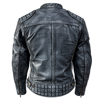 NEXO Ladies Café Racer v2 Leather Jacket - Denim Wax