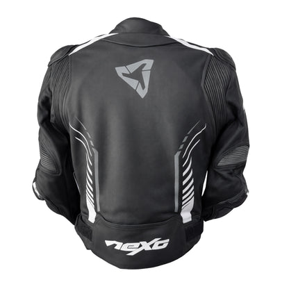 Nexo STR Leather Jacket Black White