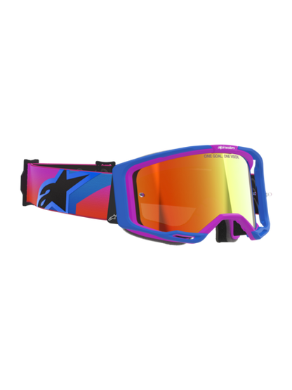 Alpinestars Vision 8 Corp Goggles Purple/Orange Mirror Red