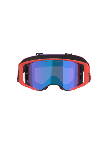 Alpinestars Supertech Corp Goggles Hot Coral/Purple Mirror Blue