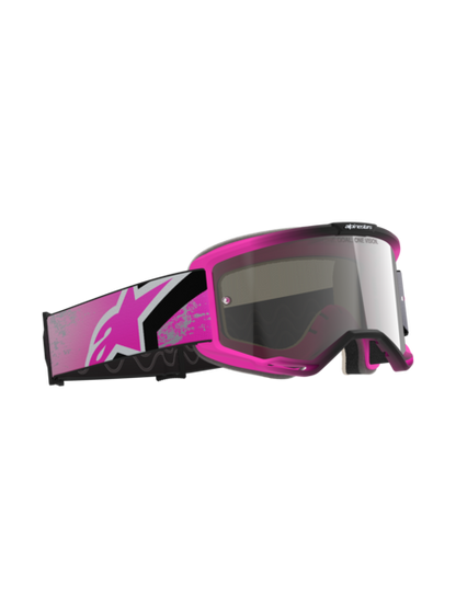 Alpinestars Vision 5 Lahnd Goggles Iron/Pink Flou Mirror Silver
