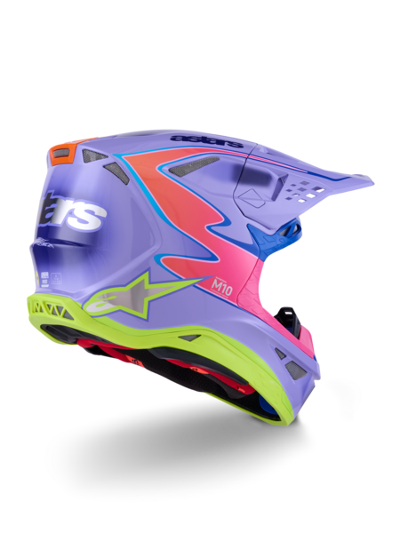 Supertech M10 J Lawrence Helmet ECE Purple/Pink/Yellow