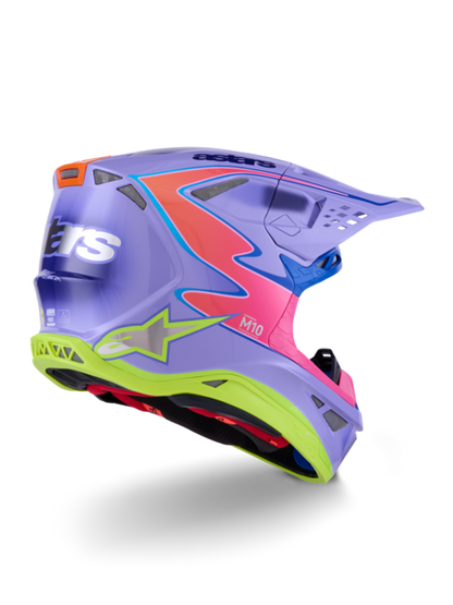 Supertech M10 J Lawrence Helmet ECE Purple/Pink/Yellow
