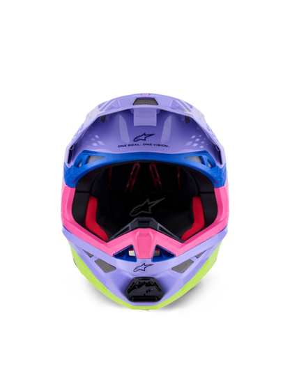 Supertech M10 J Lawrence Helmet ECE Purple/Pink/Yellow