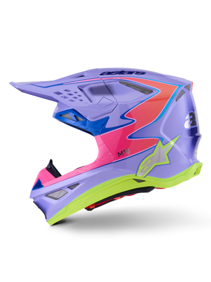 Supertech M10 J Lawrence Helmet ECE Purple/Pink/Yellow