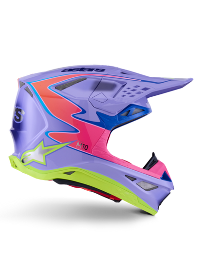 Supertech M10 J Lawrence Helmet ECE Purple/Pink/Yellow