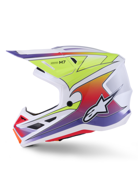 Supertech M7 Fuse Helmet White/Yellow/Purple ECE06