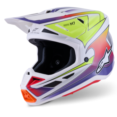 Supertech M7 Fuse Helmet White/Yellow/Purple ECE06
