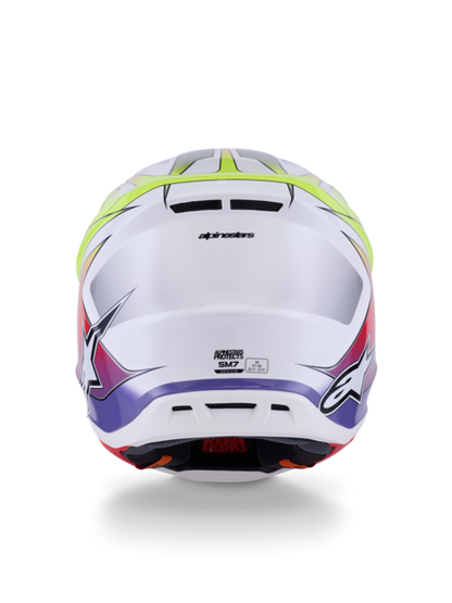 Supertech M7 Fuse Helmet White/Yellow/Purple ECE06