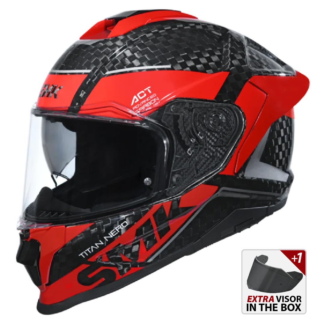 SMK Titan Carbon Nero Helmet GL263