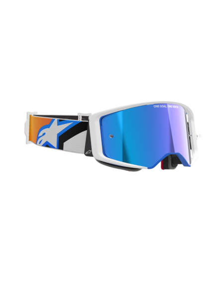 Alpinestars Supertech Corp Goggles Black/Orange Mirror Blue
