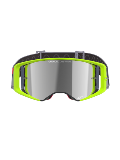 Alpinestars Supertech Corp Goggles Yellow/Red Mirror Silver