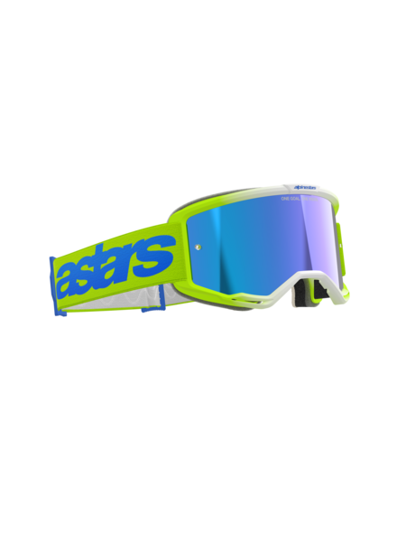 Alpinestars Vision 5 Blaze Goggles Yellow/Blue Mirror Blue