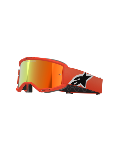 Alpinestars Vision 5 Corp Goggles Orange Mirror Red