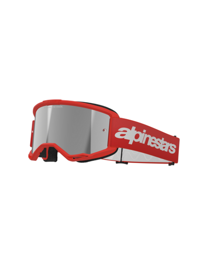 Alpinestars Vision 3 Wordmark Goggles Red Mirror Silver
