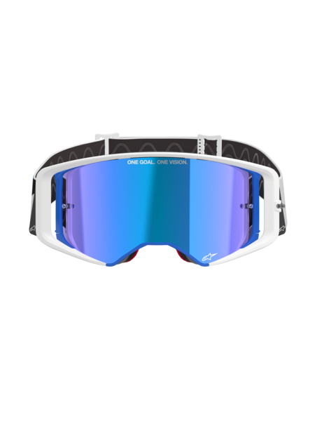Alpinestars Supertech Corp Goggles Black/Orange Mirror Blue