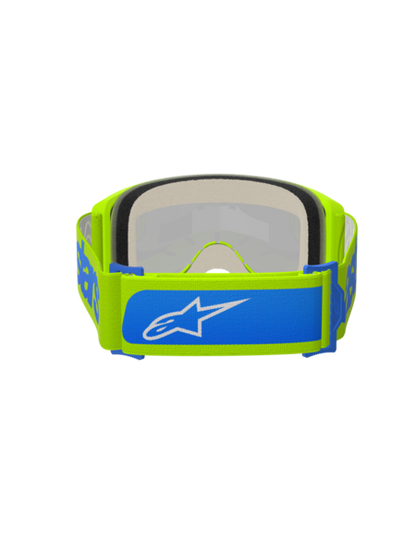Alpinestars Vision 5 Blaze Goggles Yellow/Blue Mirror Blue