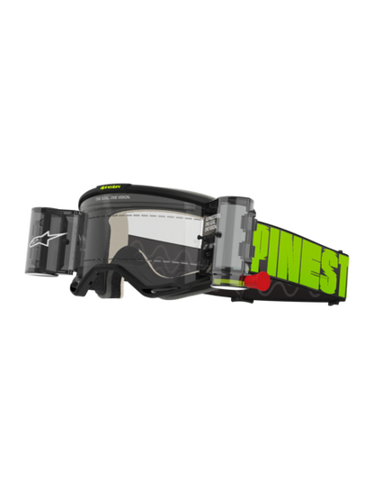Alpinestars Vision 5 Hollow Goggles Charcoal/Yellow Mirror Roll-Offs