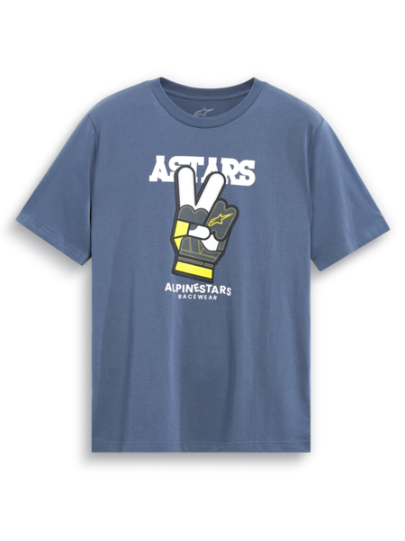 Alpinestars Peaceout SS CSF T-Shirt Silver/Blue