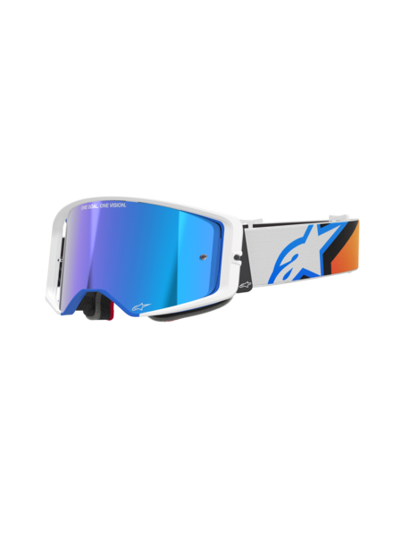Alpinestars Supertech Corp Goggles Black/Orange Mirror Blue