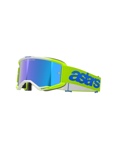 Alpinestars Vision 5 Blaze Goggles Yellow/Blue Mirror Blue
