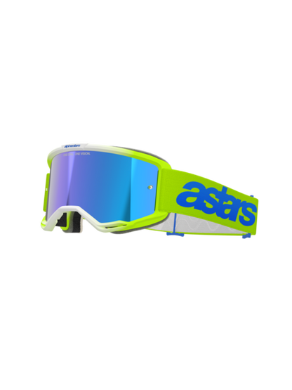 Alpinestars Vision 5 Blaze Goggles Yellow/Blue Mirror Blue