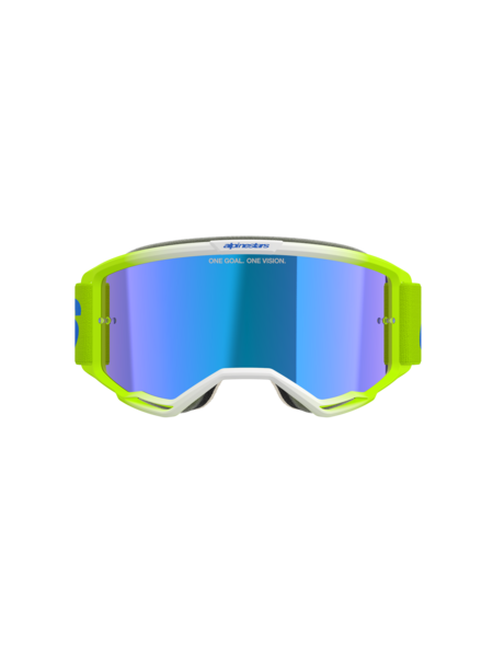 Alpinestars Vision 5 Blaze Goggles Yellow/Blue Mirror Blue