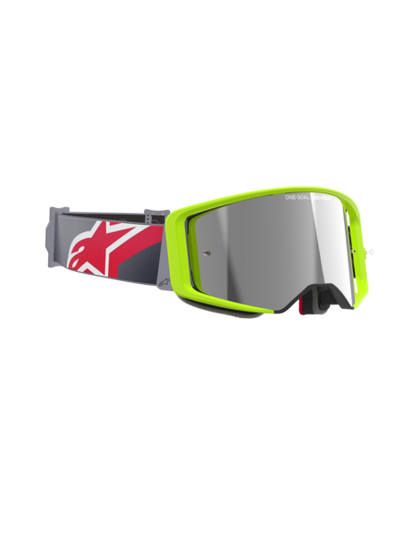 Alpinestars Supertech Corp Goggles Yellow/Red Mirror Silver