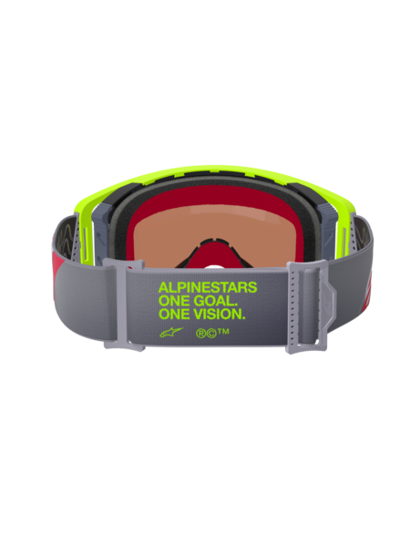 Alpinestars Supertech Corp Goggles Yellow/Red Mirror Silver