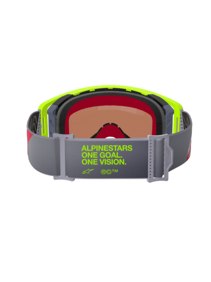 Alpinestars Supertech Corp Goggles Yellow/Red Mirror Silver