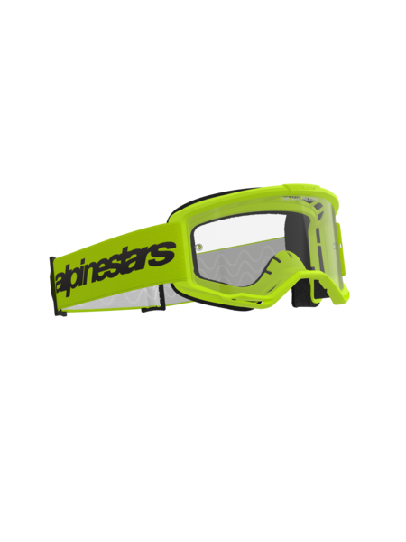 Alpinestars Vision 3 Wordmark Goggles Yellow Clear