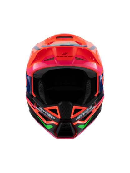 Supertech M3 (Youth) Deegan Helmet Orange/Purple/Pink ECE06
