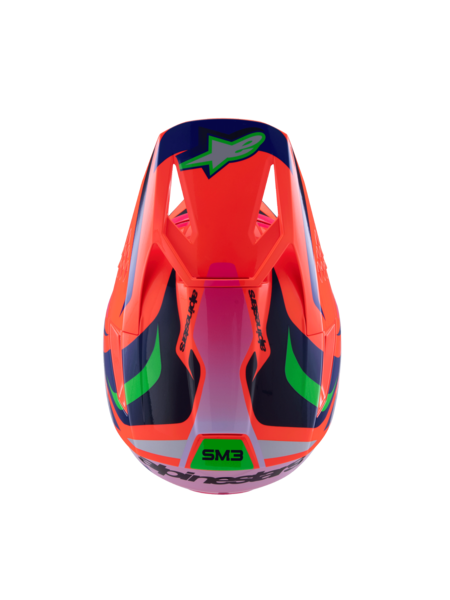 Supertech M3 (Youth) Deegan Helmet Orange/Purple/Pink ECE06