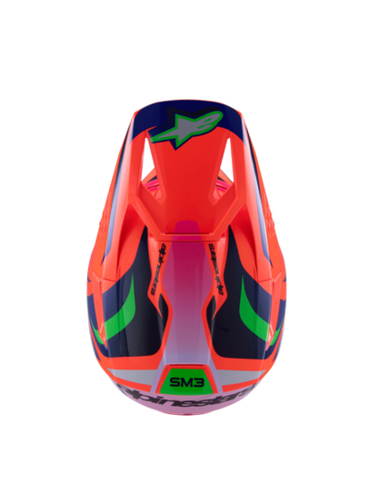 Supertech M3 (Youth) Deegan Helmet Orange/Purple/Pink ECE06