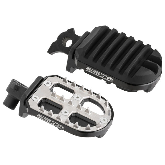 Zeta Adventure Foot Pegs Tenere 700 Black